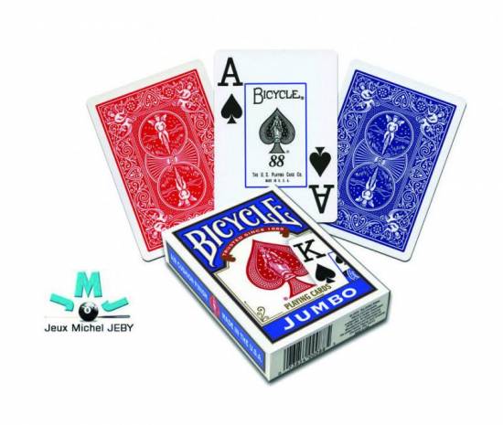 Cartes de poker Bicycle  - Jumbo Bleu