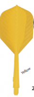 Ailette de fléchette Ailette aérodynamic supersonic jaune lot de 3