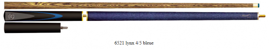 Queue de billard Queue Linx 40 Bleu - 4 Pièces frène - 140 cm avec la malette 4/5 LYNX