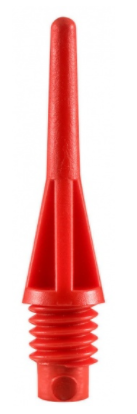 Pointe Nylon 2BA Micro pointe 18 mm rouge lot de 100
