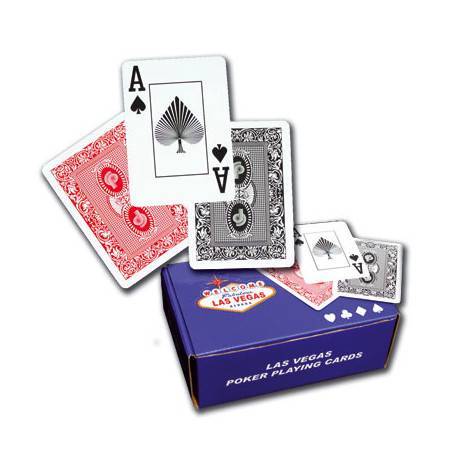 Cartes de poker - Las Végas - 100% Plastic (54 cartes)